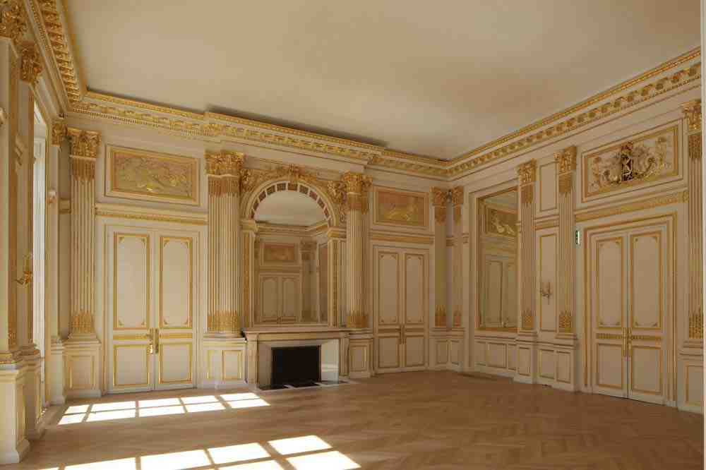 parquet, dans, un, hotel
